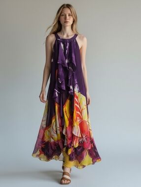 Jennifer Lopez Deep Purple Fabric